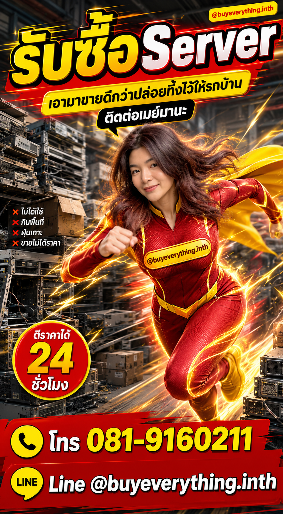 รับซื้อ Server ติดต่อเมย์ Thaifasthost.com