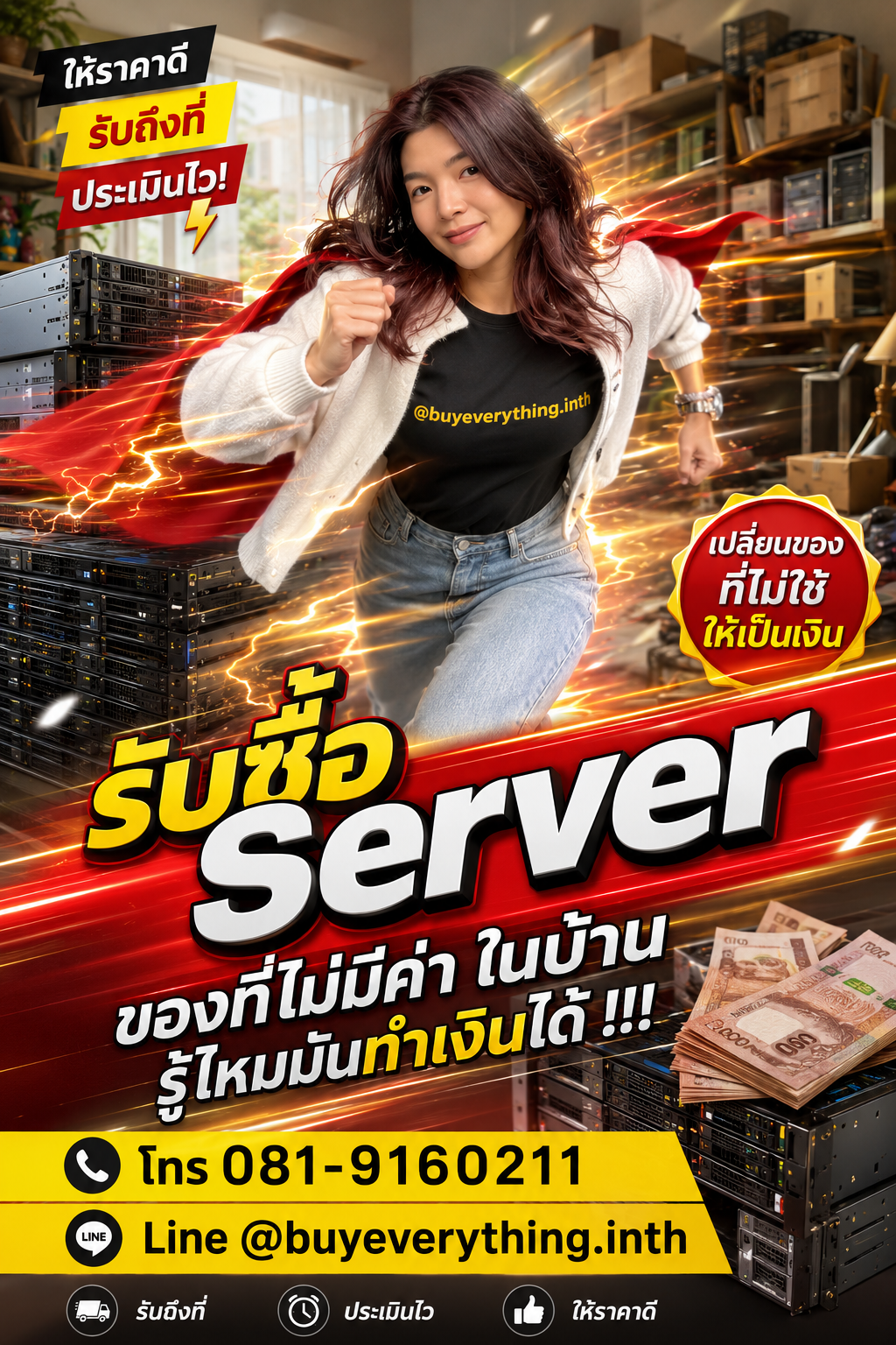รับซื้อ Server ประเมินราคาได้ตลอด คุยง่าย ต่อรองได้